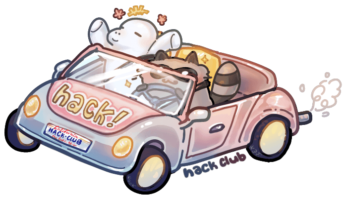 Convertible Road Trip Sticker